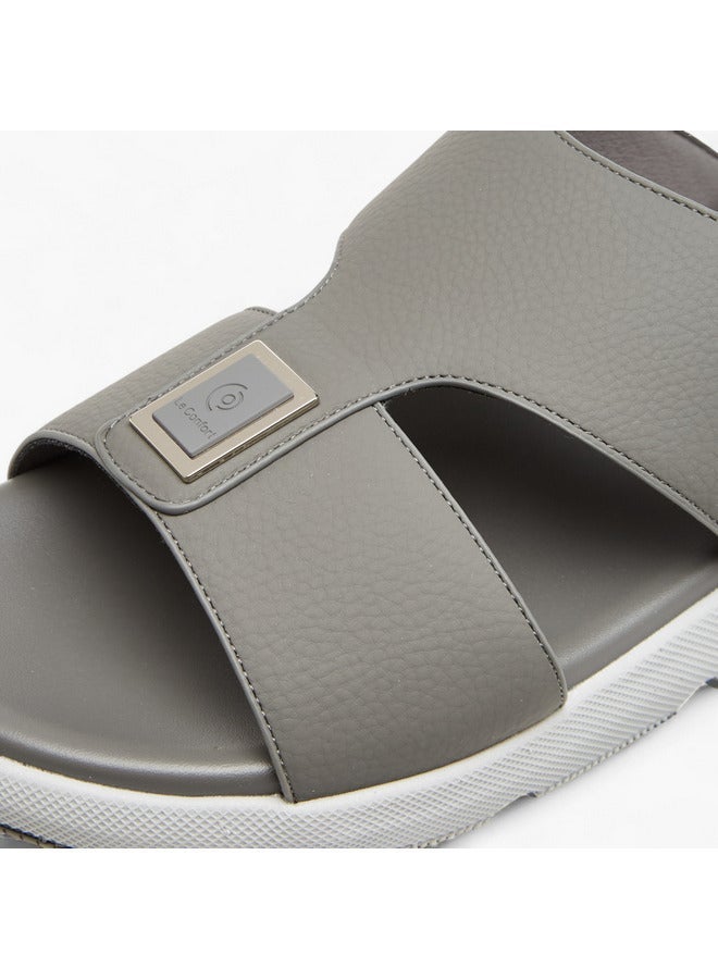 لو كونفورت صنادل رجالية مريحة سهلة الارتداء بلمسة معدنية - Image 4