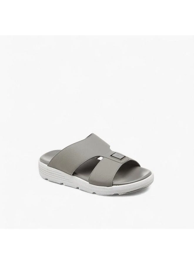 Men Metal Accent Slip-On Comfort Sandals