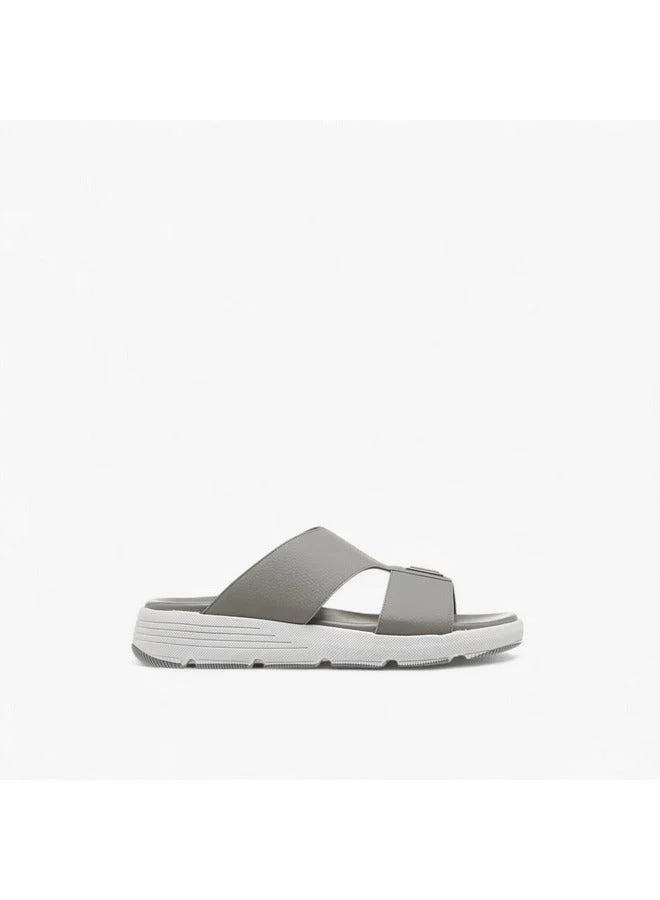 Le Confort Men Metal Accent Slip-On Comfort Sandals