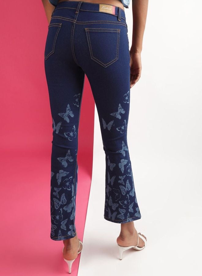 Freehand Women Bootcut Laser Print High Rise Jeans - Image 5