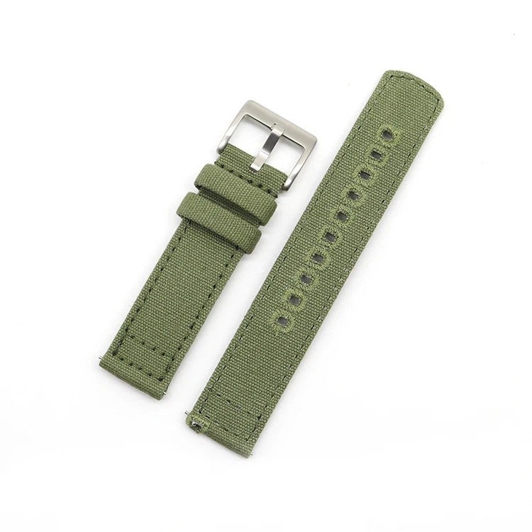 Bluejw 20mm Luxury Canvas Watch Band with 316L Stainless Steel Buckle – Fashion Fabric Replacement Strap for Men and Women, Sailcloth Style - Image 4