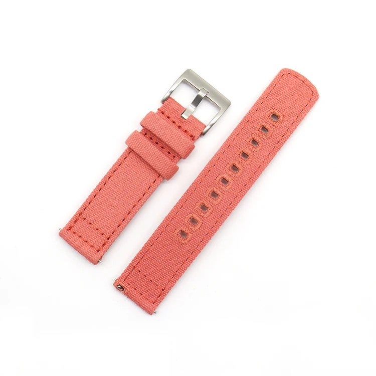 Bluejw 20mm Luxury Canvas Watch Band with 316L Stainless Steel Buckle – Fashion Fabric Replacement Strap for Men and Women, Sailcloth Style - Image 3