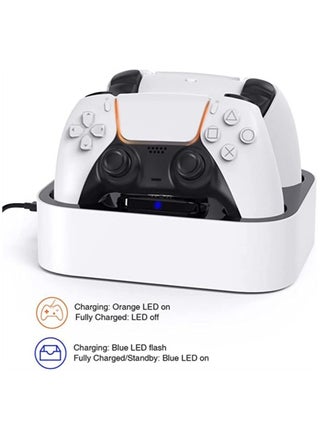 PS5 Controller Charger, 3 Hour Fast Charging Dock with Safety Chip Protection & LED Indicator, Chargering Station for Playstation 5 Console - pzsku/Z53EEC1D2A02EE1AB3E61Z/45/_/1691304986/6f316709-cb06-4ee7-a951-64f3fd967934