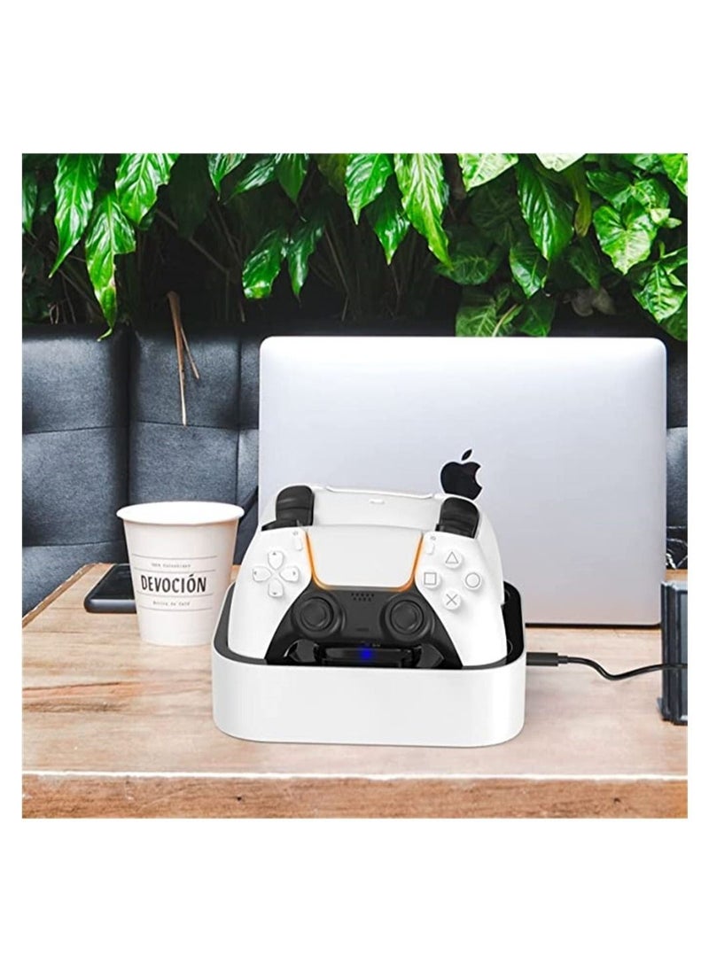 PS5 Controller Charger, 3 Hour Fast Charging Dock with Safety Chip Protection & LED Indicator, Chargering Station for Playstation 5 Console