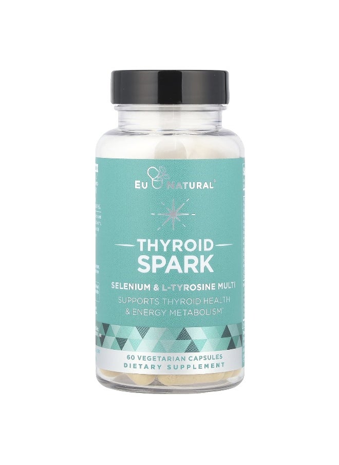 Eu Natural - Eu Natural, Thyroid Spark, Selenium & L-Tyrosine Multi, 60 Vegetarian Capsules - Image 1