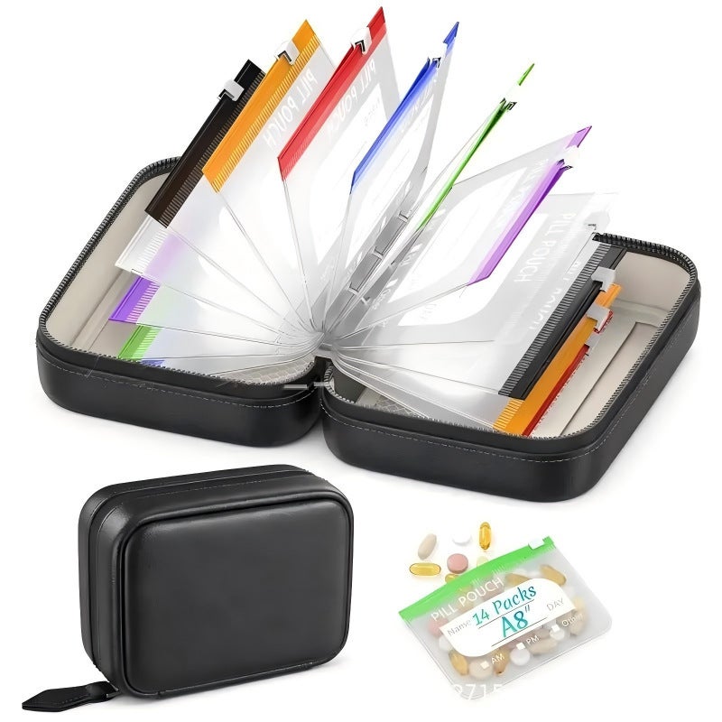 Portable Travel Silicone Storage Bag Set, Food Grade Silicone Organizer - Image 2