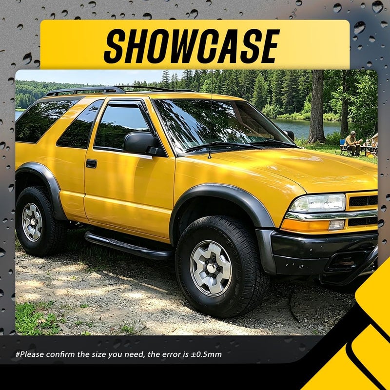 DewFlew 4 قطع من أغطية مركز العجلة لسيارات Chevy S10 Blazer، بقطر الجزء الخارجي من الإطار 77.5 مم (3.05 بوصة) والجزء الداخلي 66 مم (2.60 بوصة)، مزودة بغطاء مركزي من الكروم، رقم الطراز: 15661030 أو 15708890. - Image 4
