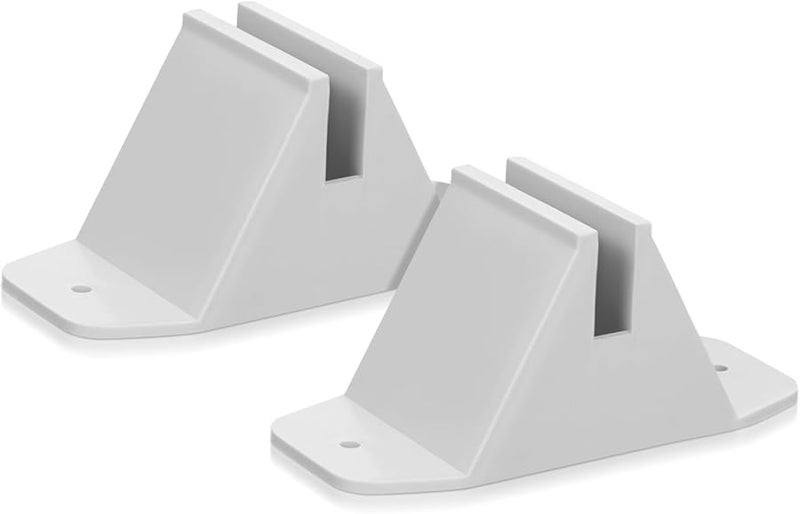 طقم قاعدة سياج الحديقة البلاستيكية 2 قطعة حامل مضاد للانقلاب لتنسيق الحدائق الخارجية - Image 2