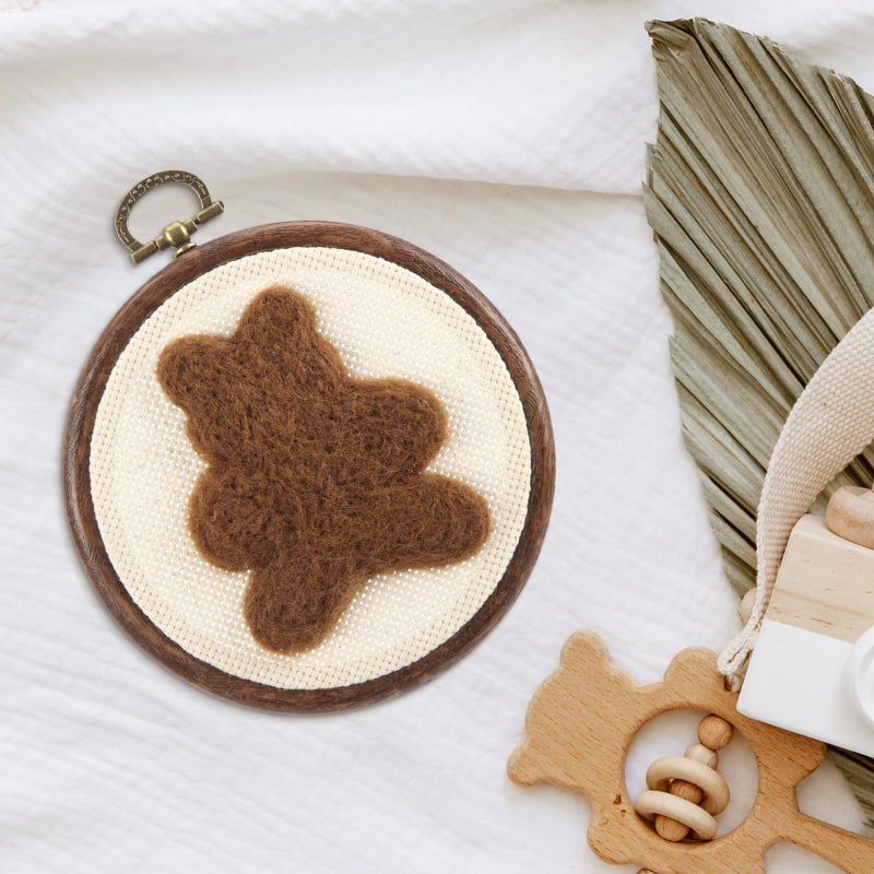 Chunful Felted Bear Nursery Wall Decor Cute Wall Art Decorative Artwork for Nursery Themes Bathroom Living Room Classroom Home Decoration - Image 4