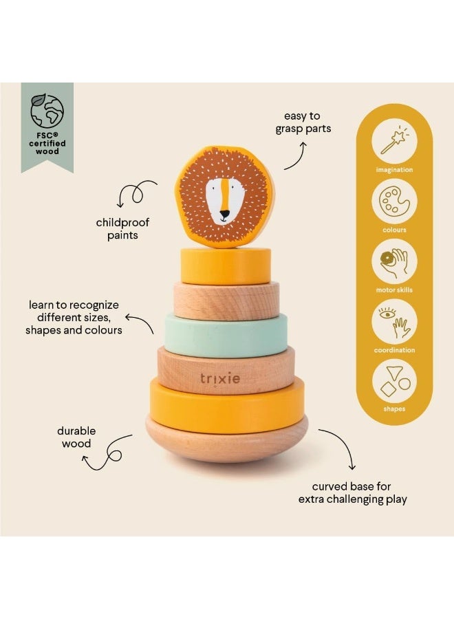 Trixie Wooden stacking toy - Mr. Lion - Image 4