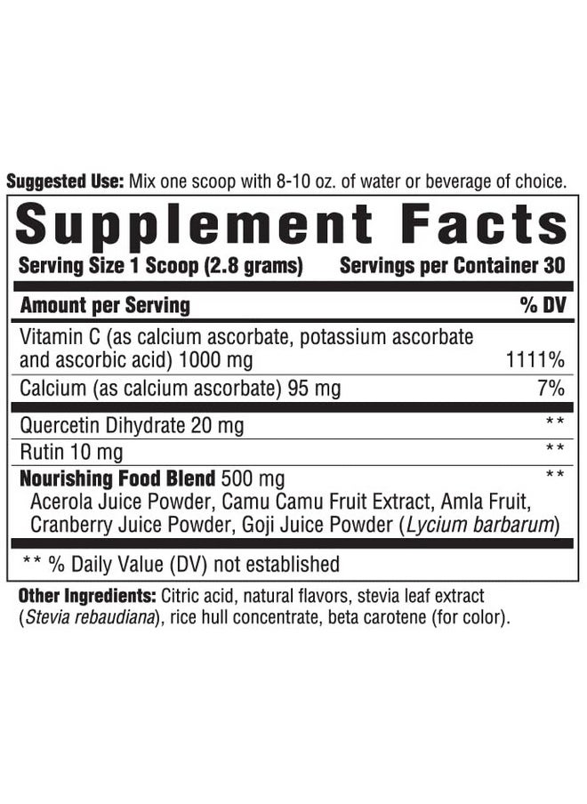 Innate Response Formulas C Complete Powder - Antioxidant Vitamin C Powder Supplement - Helps Support The Immune System -Vegetarian And Non-Gmo - 2.96 Oz. (30 Servings)  - Image 2