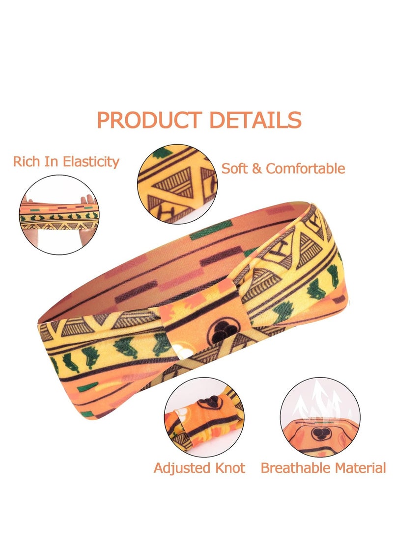 أوزيغالور عصابات رأس نسائية أنيقة، عصابات رأس معقودة على الموضة، عصابات شعر بوهو - Image 3