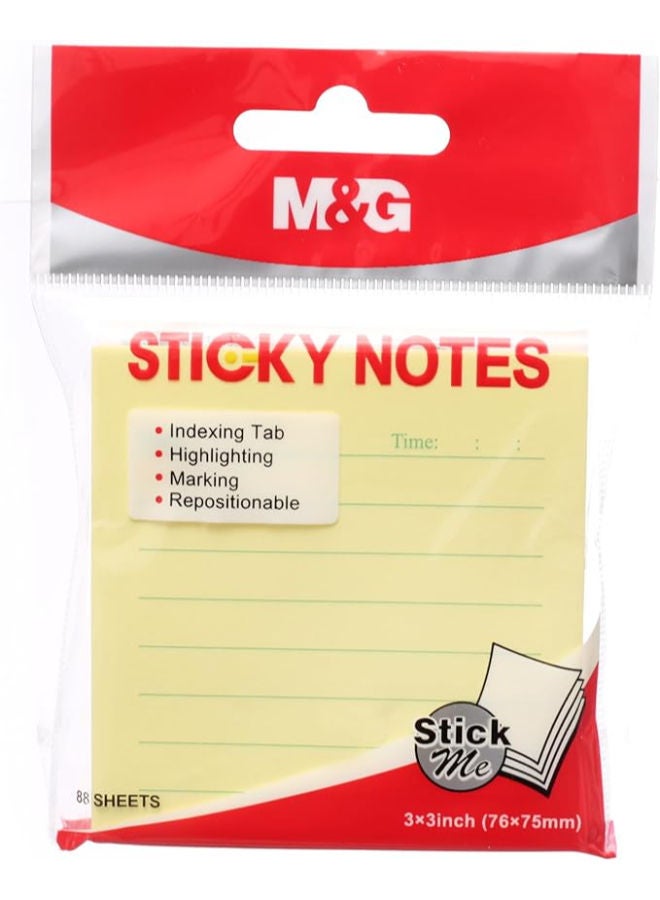 M&G Sticky Notes, Lined, Organized Notes, 76x75mm, 88 Sheets, Strong Adhesive, assorted color - Image 2