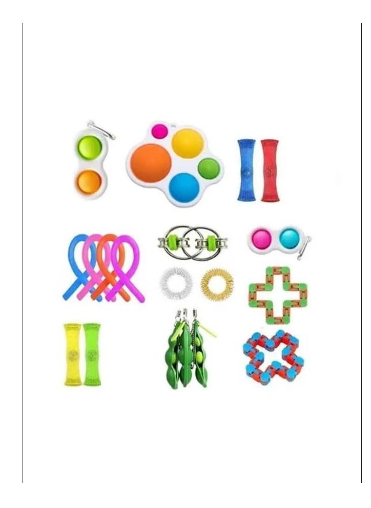 Simple Dimple Mini Bubble Ergonomic Stress Relief Sensory Fidget Toy Set 