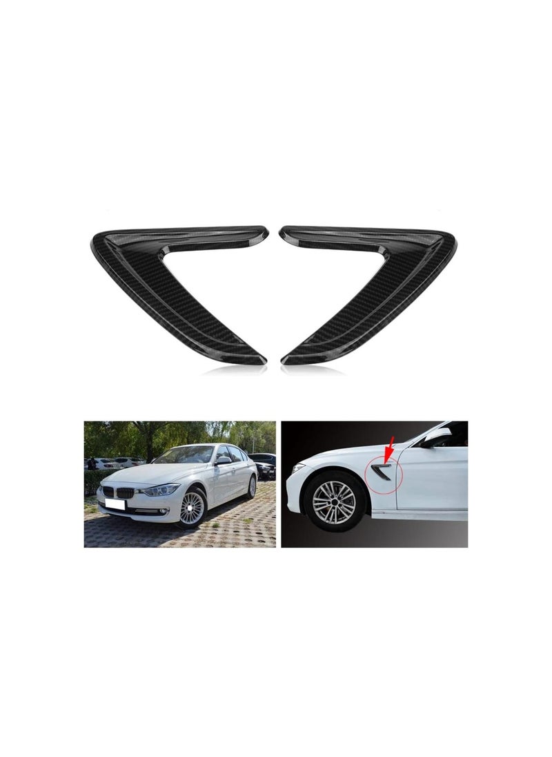 Generic - Car Side Air Vent Cover Trim Fender Sticker for 3 Series F30 20122016(Charcoal) - Image 1