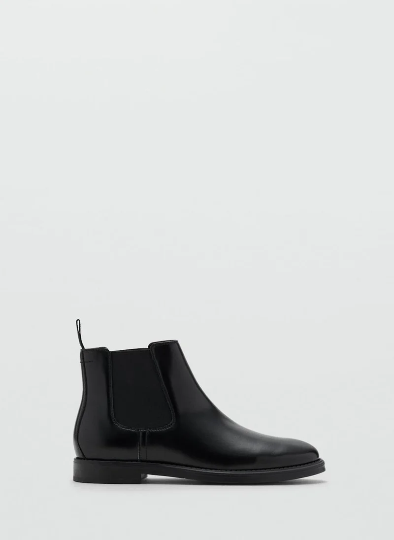 مانجو مان Leather-effect chelsea ankle boots
