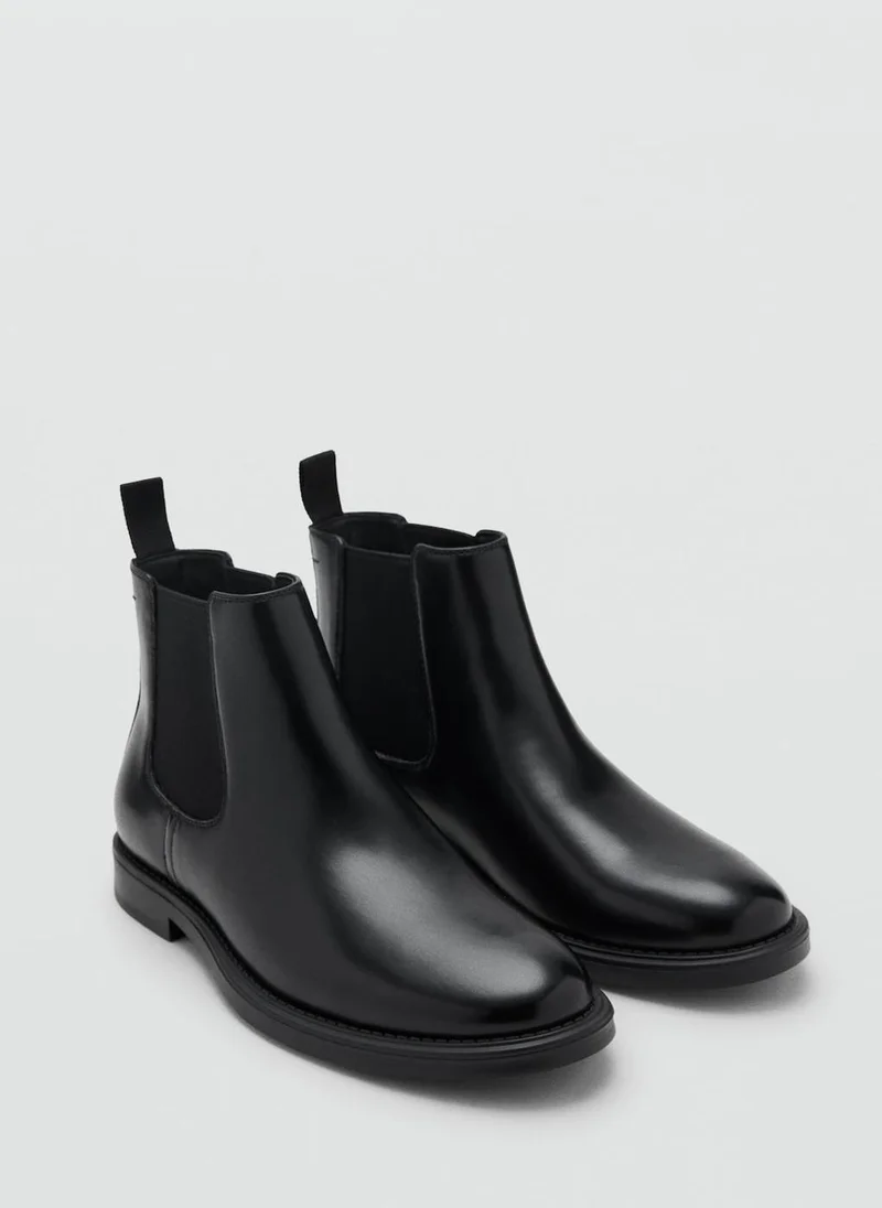 مانجو مان Leather-effect chelsea ankle boots