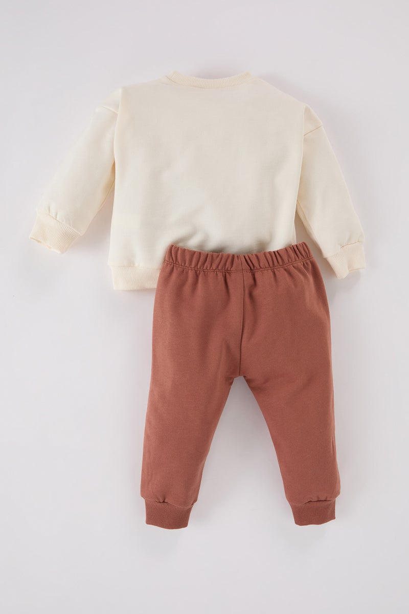 DeFacto Baby Boy Vehicle Printed Sweatshirt Sweatpants 2 Piece Set - Image 4