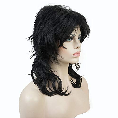 Aimole Shaggy Layered Wig Shoulder Length Women's Wig with Hair Bangs Premium Synthetic Hair Wig for Women Darkest Brown - Image 4