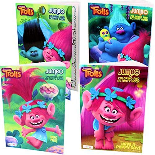 DreamWorks Trolls coloring and activity Book - Set Of 4 - Image 2