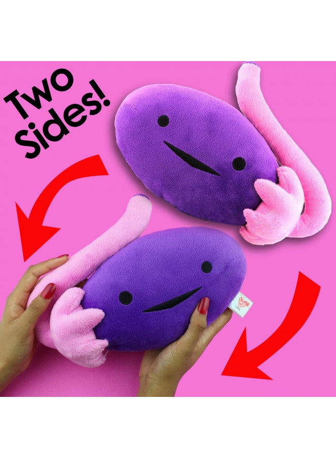 I Heart Guts Ovary Plush - OVA Achiever! - 10" Ovarian Cancer IVF Gift Stuffed Toy - Image 2