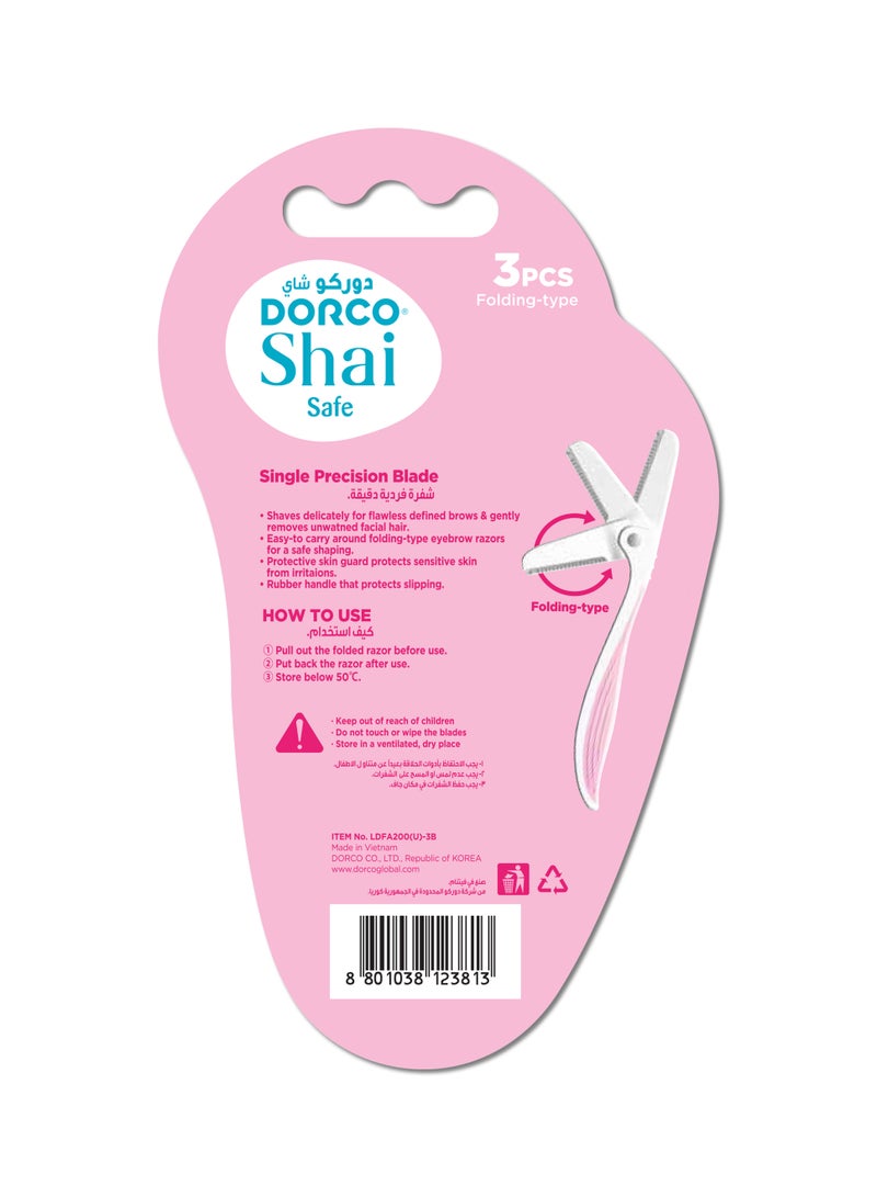 DORCO شفرة حلاقة نسائية شاي سيف القابلة للتصرف - Image 2