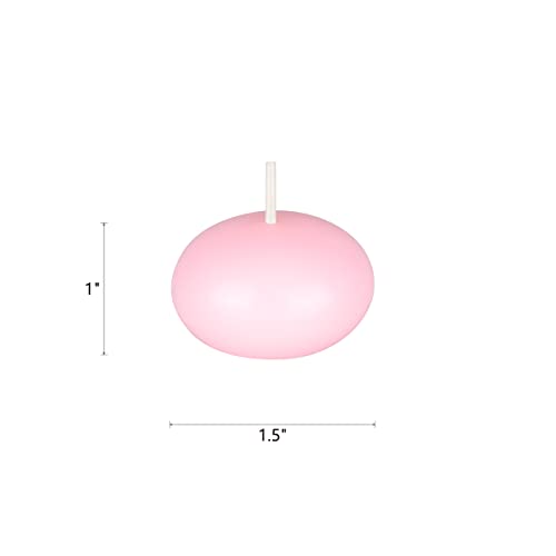 Mega Candles 24 pcs Unscented Pink Floating Candles, Hand Poured Wax Candle 1.5 Inch Diameter, Home Décor, Wedding Receptions, Occasions, Festivities, Events, Meditations, Relaxation, Spas - Image 2
