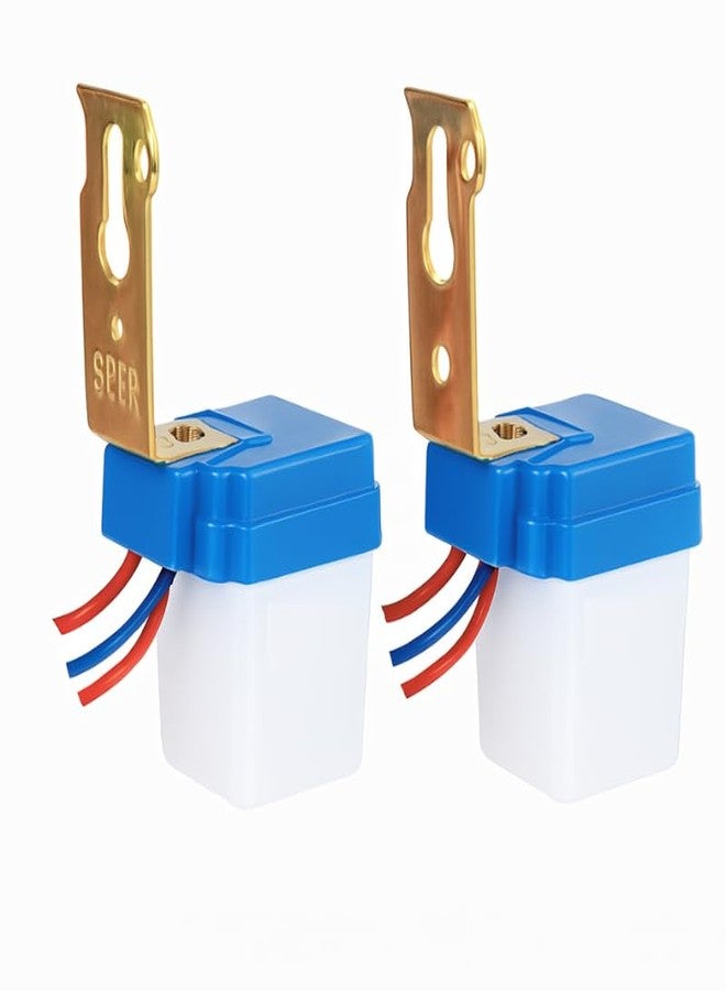 Quick Sense QS-301 220V Auto Day/Night Photocell Sensor Switch | Waterproof LDR Light Sensor for Outdoor Lighting Automation | 6A Load Capacity | Set of 2 - Image 1