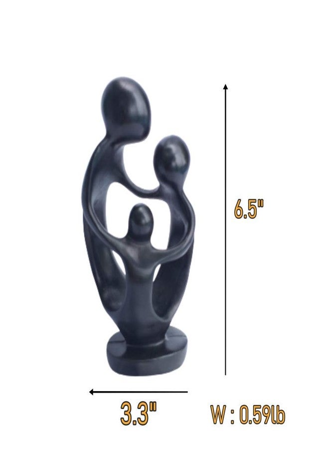 Cozinest Mother and Child Figurine Abstract Mom Dad Family Love Sculpture Small Resin Statue Home Decor Or Gift (6.5" : Family) - Image 4