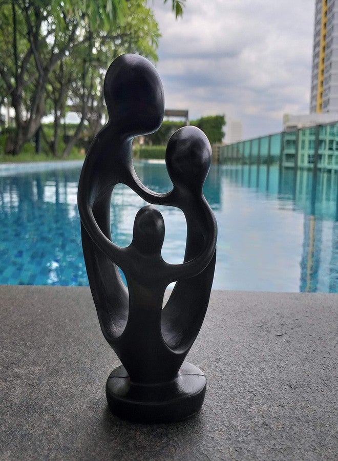 Cozinest Mother and Child Figurine Abstract Mom Dad Family Love Sculpture Small Resin Statue Home Decor Or Gift (6.5" : Family) - Image 3
