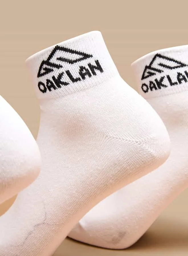 Oaklan by Shoexpress Women Logo Detail Ankle Length Sports Socks - Set of 3