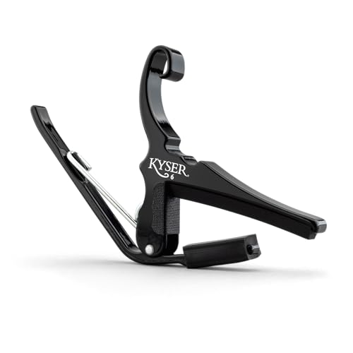 Kyser QuickChange Guitar Capo for 6string acoustic guitars Black KG6BA - Image 1