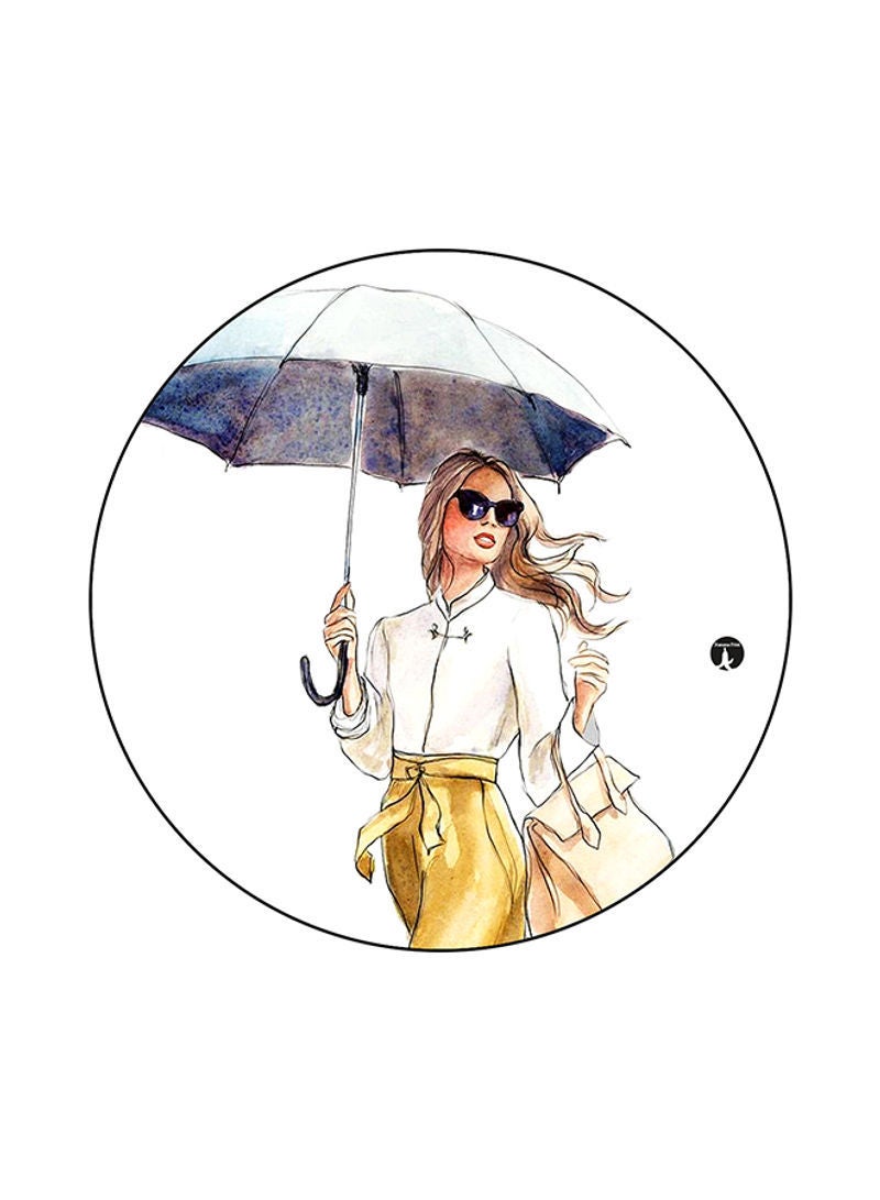 RKN A Woman Printed Mouse Pad Multicolour