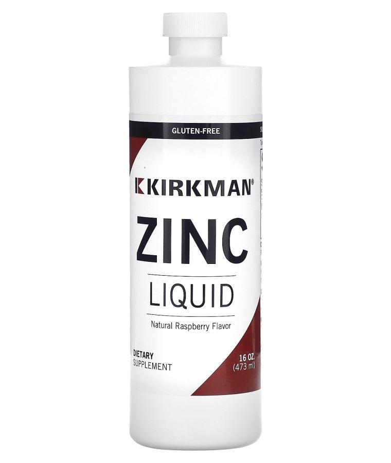 Kirkman Labs Zinc Liquid Natural Raspberry 16 oz (473 ml) (20 mg per Serving)