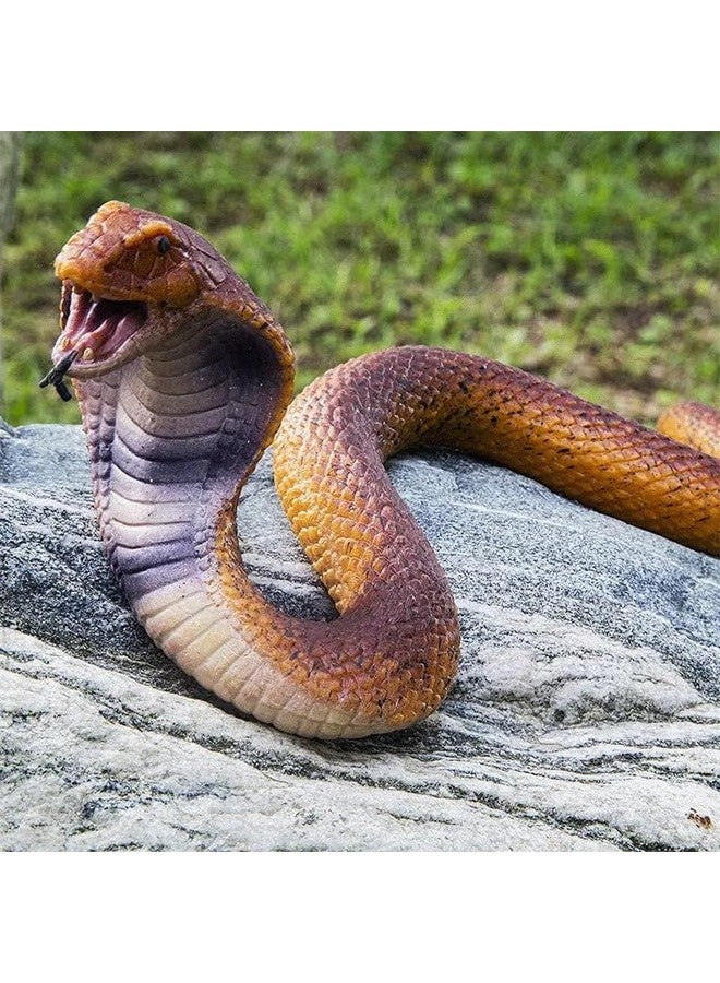 SUPER TOY Snake Toy for Kids Realistic Rubber Snake Prank Toy Plastic Fake Snake for Fun Scary Toys for Pranks Durable Toy Snake for Outdoor Play Snake Toys for Parties and Decorations - Image 3