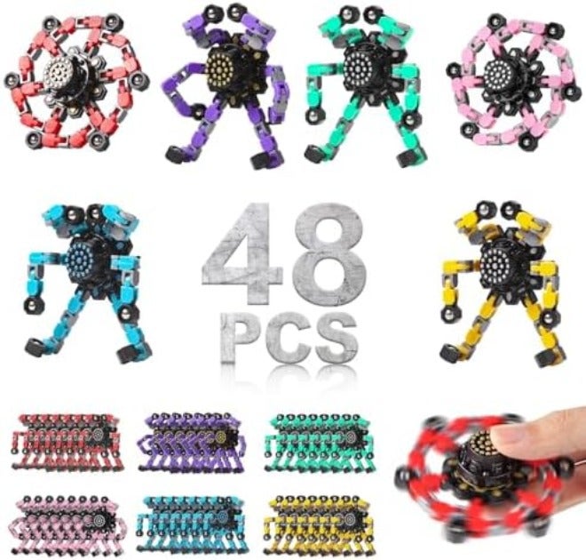 Gokeey Transformable Fidget Spinners - 4pcs for Kids & Adults, Stress Relief  Toys - Image 3
