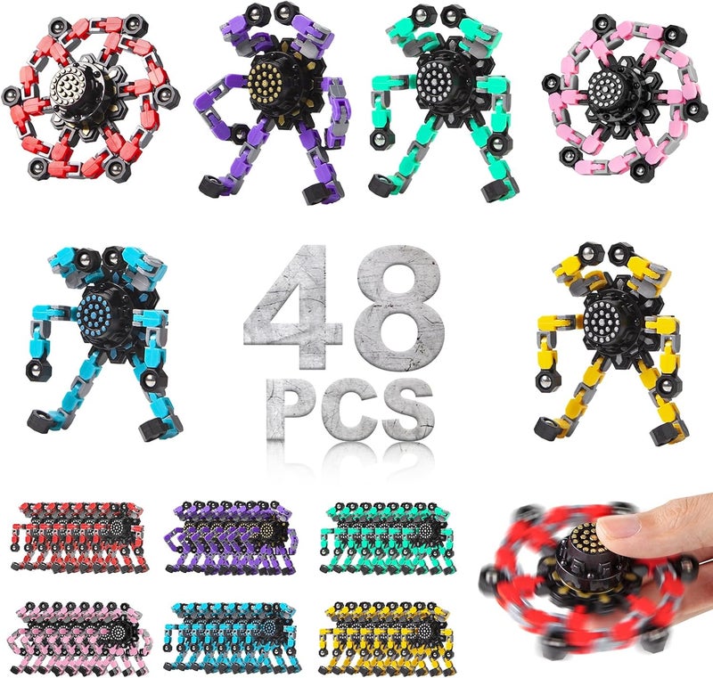 Gokeey Transformable Fidget Spinners - 4pcs for Kids & Adults, Stress Relief  Toys - Image 1
