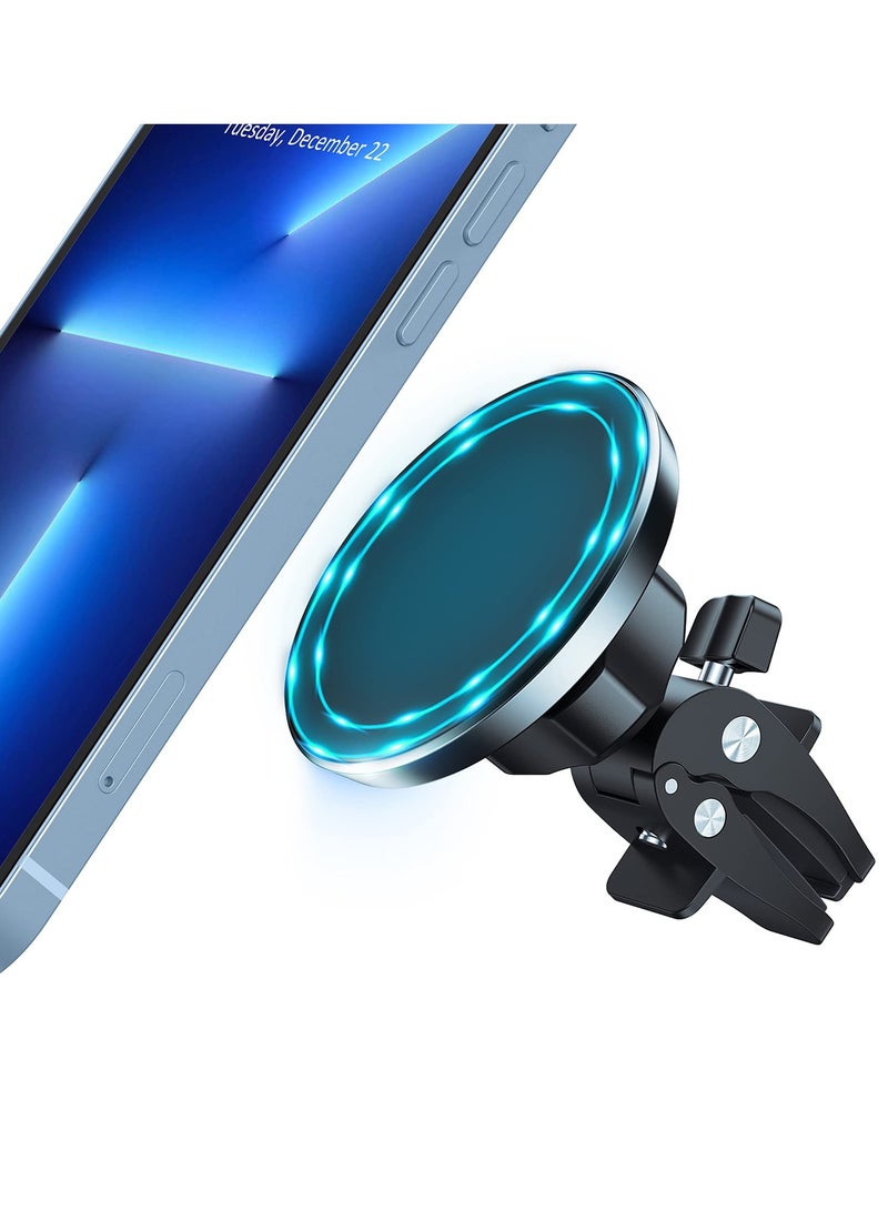 Excefore Magnetic Car Mount Phone Holder - Mag Safe Air Vent Phone Mount for Car Compatible with iPhone 14 13 12 Pro Max Mini Plus, Mag Safe Case, 360° Adjustable Mag Safe Car Mount Phone Holder for All Phone - Image 1