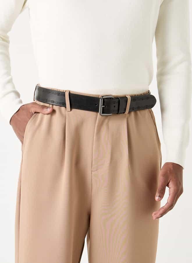 Ecko Unltd. Ecko Unltd Textured Leather Belt with Pin Buckle Closure - Image 2