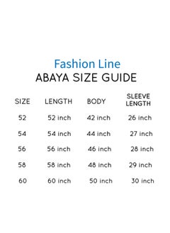 FASHION LINE Beautiful Abaya Crystal with Ketan High-Neck Closh Grey  - Image 4