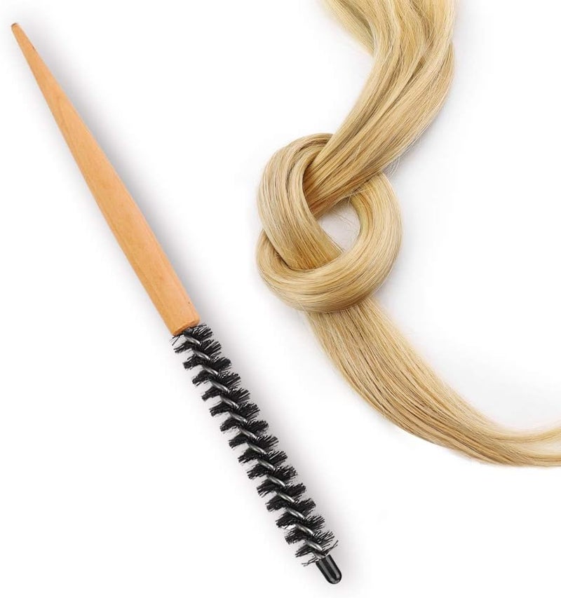 كلاراكو مشط صغير ذو بكرات، مشط دائري صغير لتصفيف الشعر، فرشاة تجعيد الشعر، مثالي للشعر الخفيف، والغرة، واللحية، والتصفيف، ورفع الشعر، وتجعيده (1# 16 مم) - Image 2