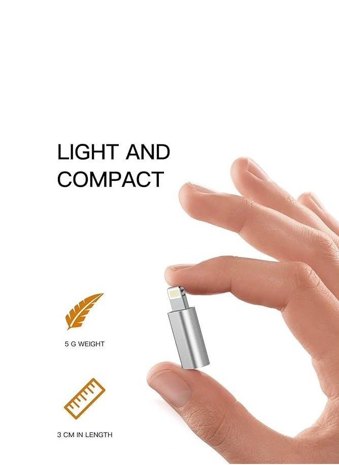 Generic - Micro USB to Lightning Adapter（2 PCS）Fast Charging Data Transmission Converter Micro USB Female Cable to Lightning Male Connector Compatible for Iphone 13 12 11 Pro Max Mini Xr Xs X 8 7 6 Ipad - Image 1