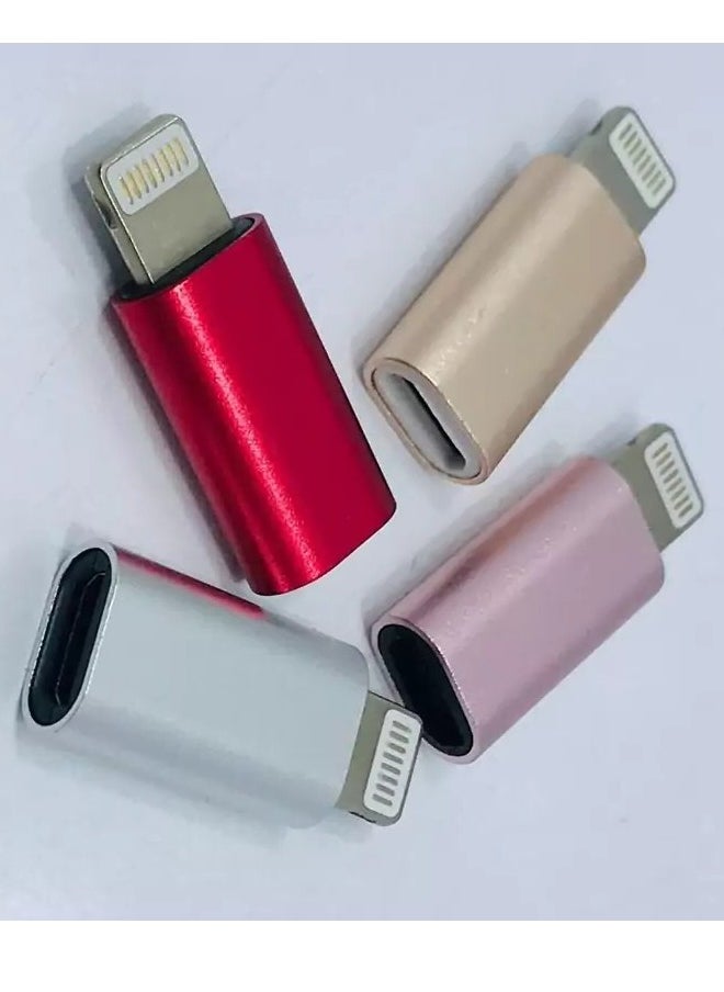 Generic - Micro USB to Lightning Adapter（2 PCS）Fast Charging Data Transmission Converter Micro USB Female Cable to Lightning Male Connector Compatible for Iphone 13 12 11 Pro Max Mini Xr Xs X 8 7 6 Ipad - Image 1