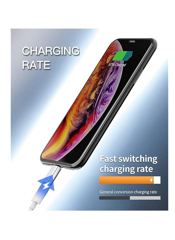Generic - Micro USB to Lightning Adapter（2 PCS）Fast Charging Data Transmission Converter Micro USB Female Cable to Lightning Male Connector Compatible for Iphone 13 12 11 Pro Max Mini Xr Xs X 8 7 6 Ipad - Image 1