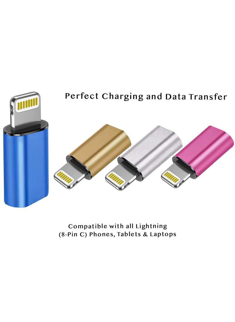 Generic - Micro USB to Lightning Adapter（2 PCS）Fast Charging Data Transmission Converter Micro USB Female Cable to Lightning Male Connector Compatible for Iphone 13 12 11 Pro Max Mini Xr Xs X 8 7 6 Ipad - Image 1