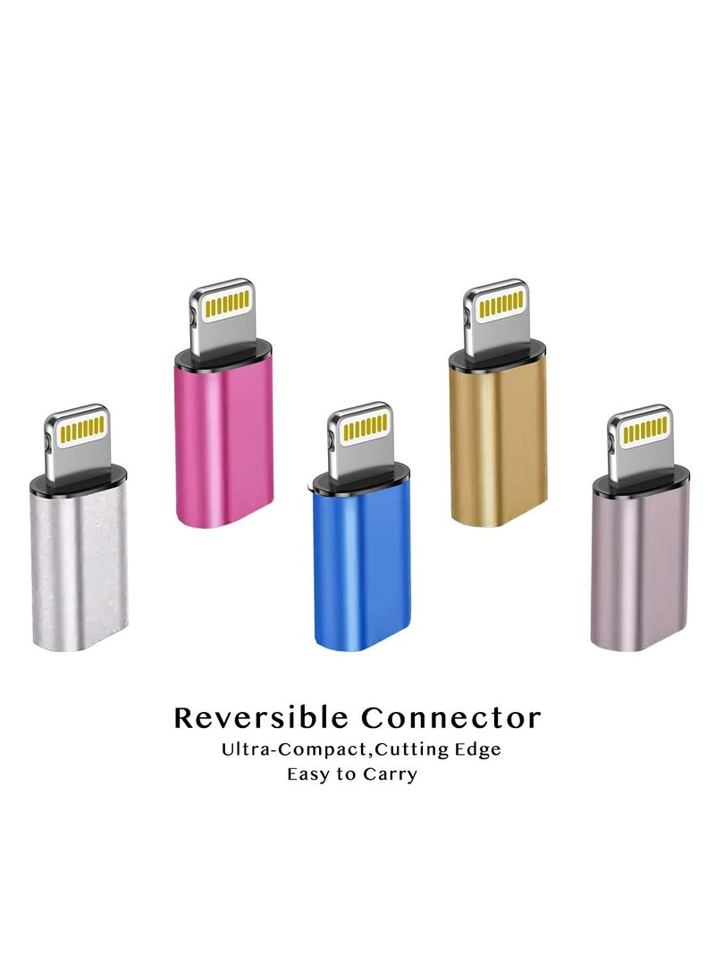 Generic - Micro USB to Lightning Adapter（2 PCS）Fast Charging Data Transmission Converter Micro USB Female Cable to Lightning Male Connector Compatible for Iphone 13 12 11 Pro Max Mini Xr Xs X 8 7 6 Ipad - Image 1