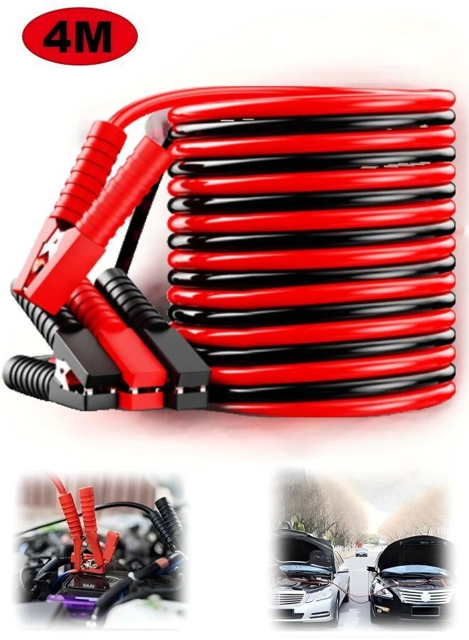 Car Battery Jumper Cables 4 m 2200 A ⚡ Heavy-Duty Booster Cables for Emergency Start – Flexible & Tangle-Free, All-Weather Use - Image 1
