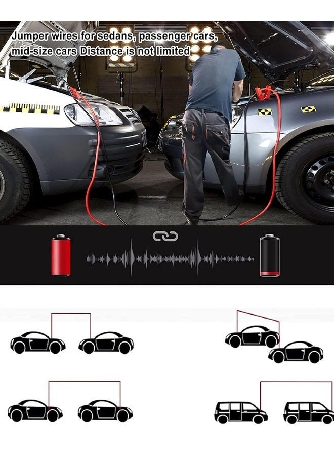 Car Battery Jumper Cables 4 m 2200 A ⚡ Heavy-Duty Booster Cables for Emergency Start – Flexible & Tangle-Free, All-Weather Use - Image 3