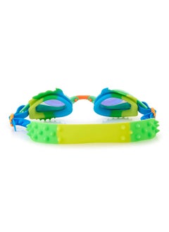Bling2O Dylan Phoenix Green Kids Swimming Goggles - Ages 5+ - Anti Fog, No Leak, Non Slip, UV Protection - Hard Travel Case - Lead and Latex Free  - Image 2