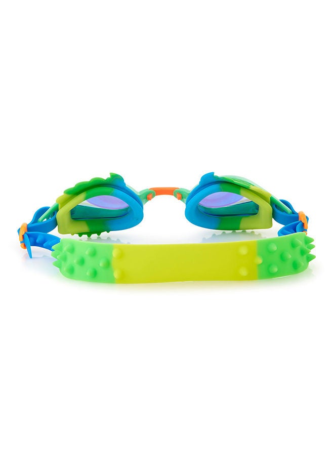 Bling2O Dylan Phoenix Green Kids Swimming Goggles - Ages 5+ - Anti Fog, No Leak, Non Slip, UV Protection - Hard Travel Case - Lead and Latex Free - Image 2